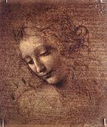 LEONARDO da Vinci The Virgin and Child with St Anne (detail)  f Sweden oil painting reproduction